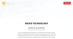 Desktop Screenshot of maxistechnology.com